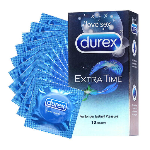 Durex Condoms For Extra Time Love Sex With Long Lasting Pleasure 10count murukali.com