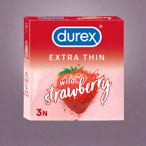 Durex Extra Thin Wild Strawberry 3N Murukali.com