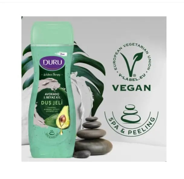 Duru Wellness Therapy Avocado & White Clay Shower Gel 450ml murukali.com