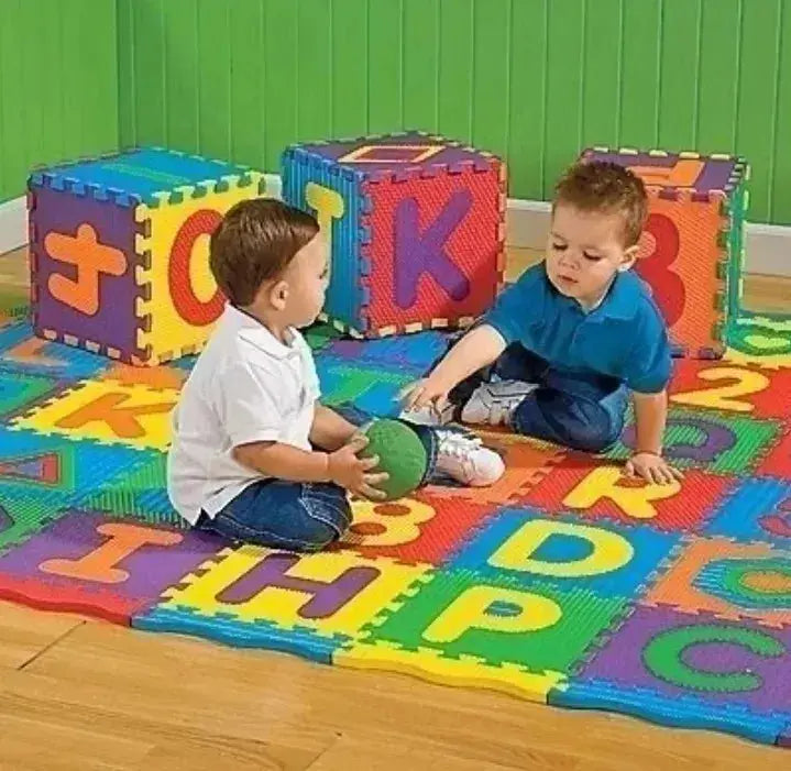 Educational Alphabet Puzzle Mat Set - 9pcs (30x30 cm) - Letter S Murukali.com