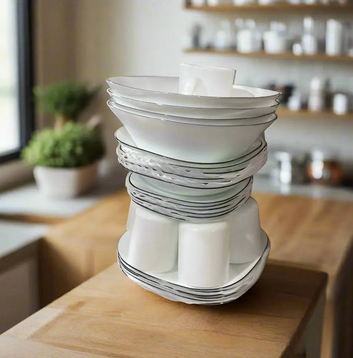 Elegant Dinnerware Set – Plates Bowls and Cups Murukali.com