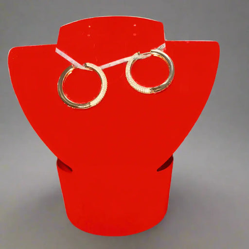 Elegant Gold Hoop Earrings with Sparkling Accents Maman Fatu