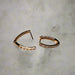 Elegant Gold and Diamond Hoop Earrings Maman Fatu