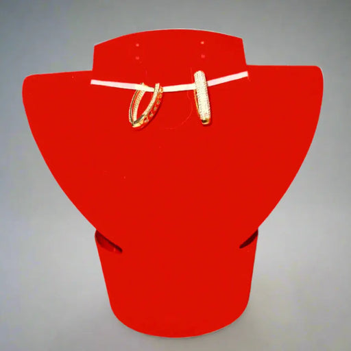 Elegant Gold and Diamond Hoop Earrings Maman Fatu