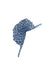 Elegant Rwandan Hand Fan - Blue Geometric Pattern (Made in Rwanda) Murukali.com