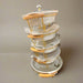 Elegant White and Gold Baking Dish Set - 5 Pieces Murukali.com