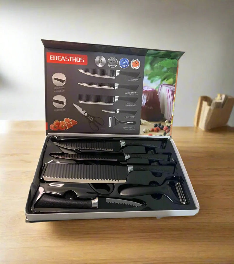 Ereasthos 6-Piece Kitchen Utensil Set  Includes Knives and Peeler Murukali.com