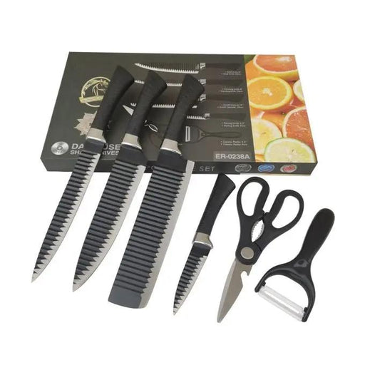 Ereasthos 6-Piece Kitchen Utensil Set  Includes Knives and Peeler Murukali.com