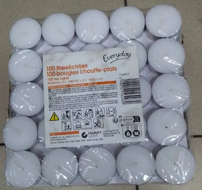 Everyday Tea Candle 100pcs Murukali.com