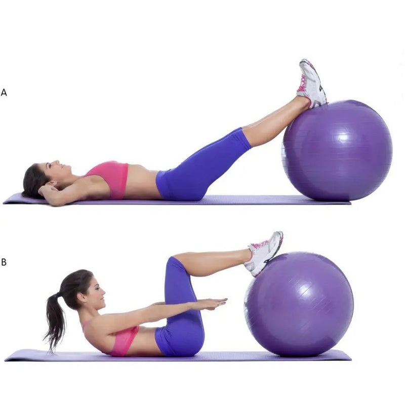 Exercise Ball Side Crunch murukali.com