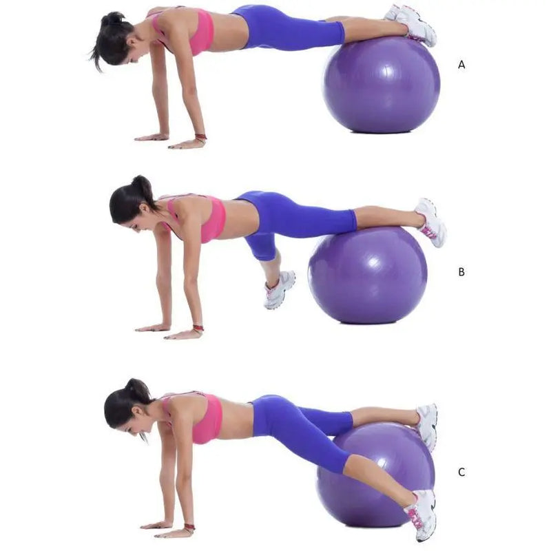 Exercise Ball Side Crunch murukali.com