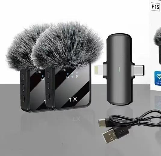 F15-2 Dual Wireless Lavalier Microphone System Murukali.com