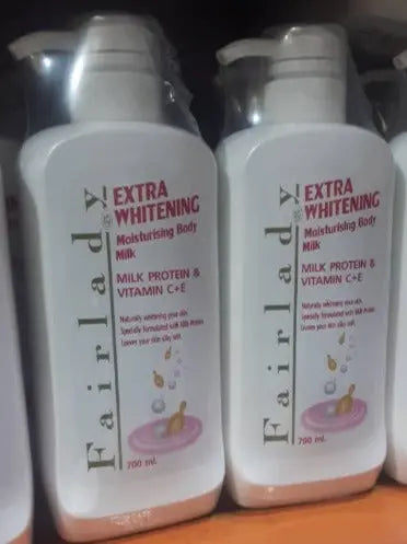 Fairlady Extra Whitening Moisturizing Body Milk with Vitamin C & E - 700ml Murukali.com