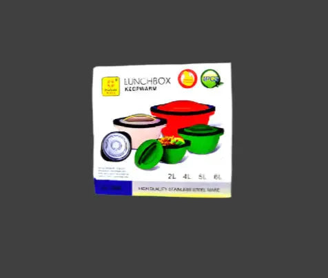 Fengtianli 4-Pieces Stainless Steel Lunchbox Set - Keep Warm, 2L to 6L Murukali.com