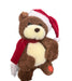 Festive Teddy Bear with Santa Hat and Scarf Murukali.com