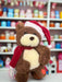 Festive Teddy Bear with Santa Hat and Scarf Murukali.com