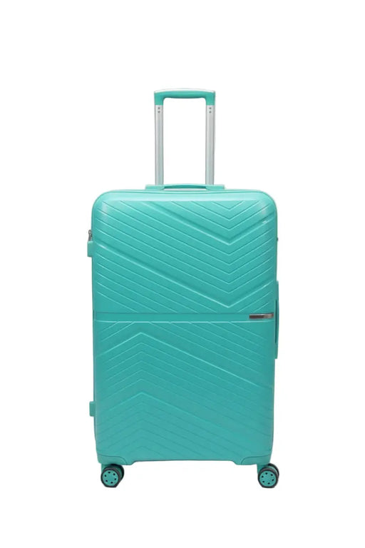 Festo 4-Wheel Hard Shell Travel Trolley Suitcase – Aqua  Large Size Murukali.com