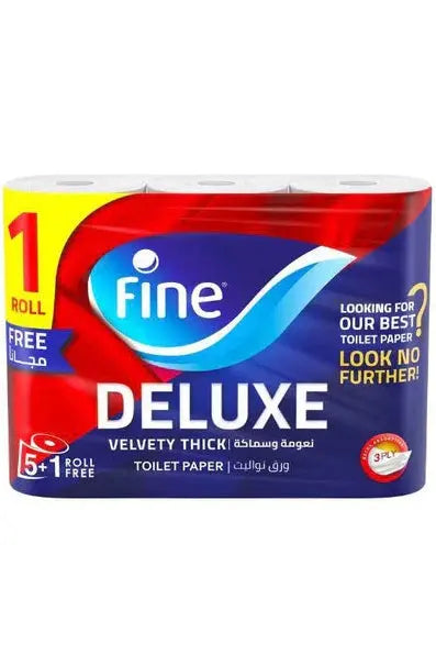 Fine Deluxe Toilet Paper 5+1 Roll Free murukali.com