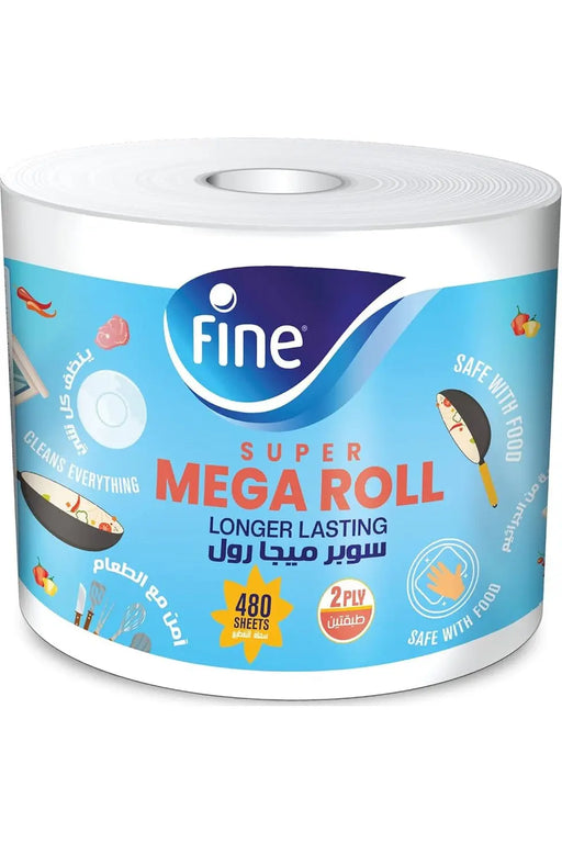 Fine Super Mega Roll paper towel 480 Sheets murukali.com