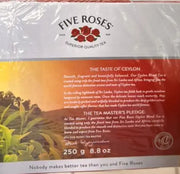 Five Roses Ceylon Blend Tea 100 Tagged Tea Bags 250g Murukali.com