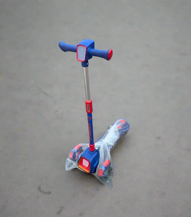 Flash Kids 3-Wheel Kick Scooter with Light-Up Wheels Murukali.com