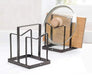 Flat Steel Pot Lid Rack – Organized & Durable Kitchen Storage Murukali.com