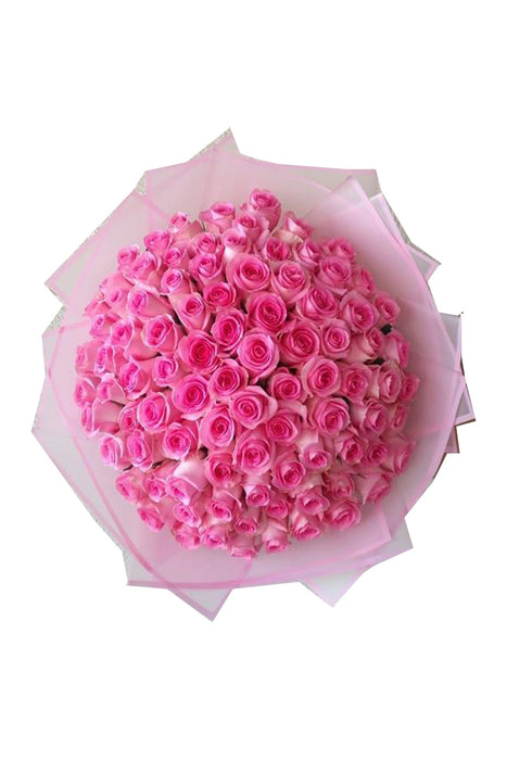 Flowers Rose Baby Pink Bouquet /100pcs murukali.com