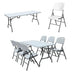 Folding Plastic Table and Chair/6chairs Murukali online business