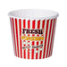 Fresh Popcorn Bucket – Red & White Striped Hot & Buttery Design Murukali.com