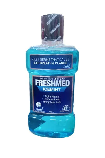 Freshmed Antibacterial Icemint Mouthwash 500ml - Murukali.com