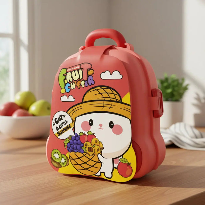 Fruit Chopper Kids Pretend Play Set – Fruit Cutting Toy in Carry Case