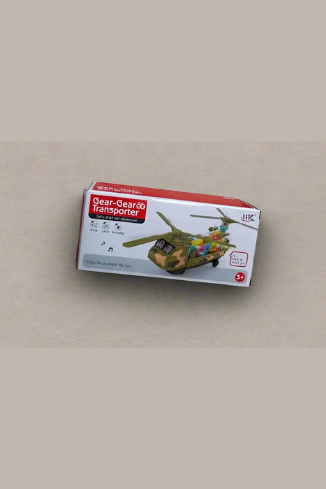 Gears Transporter Helicopter Airplane Vehicle Toy for Kids Murukali.com