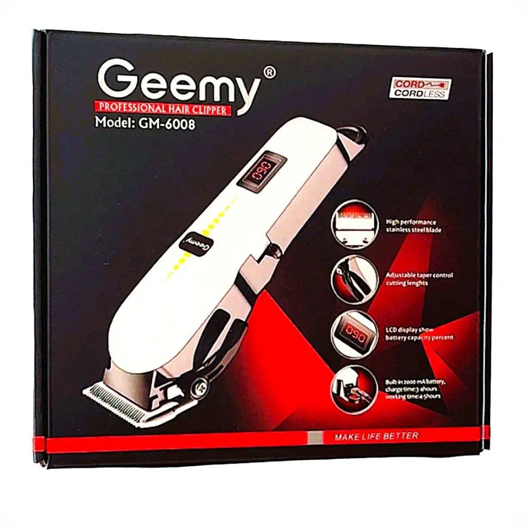 gomami Geemy Professional Cord/Cordless Hair Clipper GM-6008 - Murukali.com