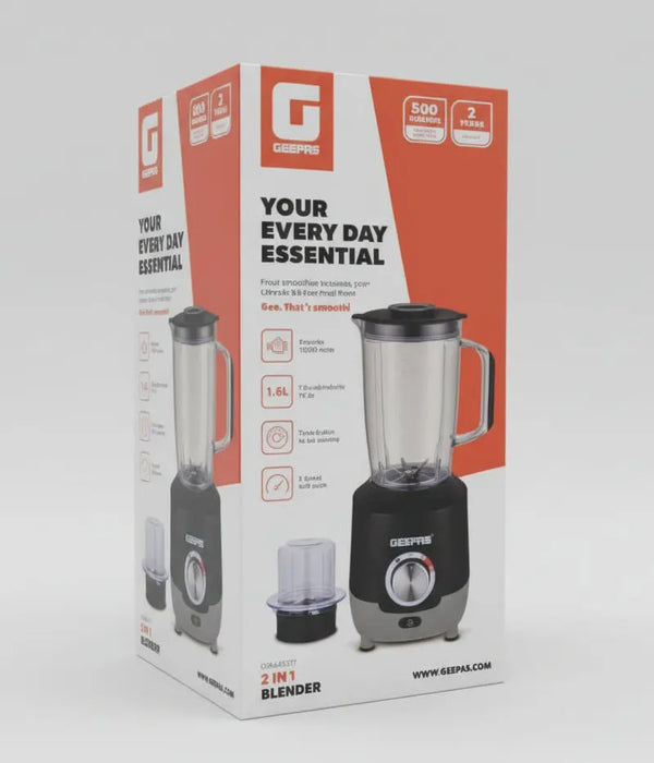Geepas 2-in-1 Blender (GSB44027T) Murukali.com