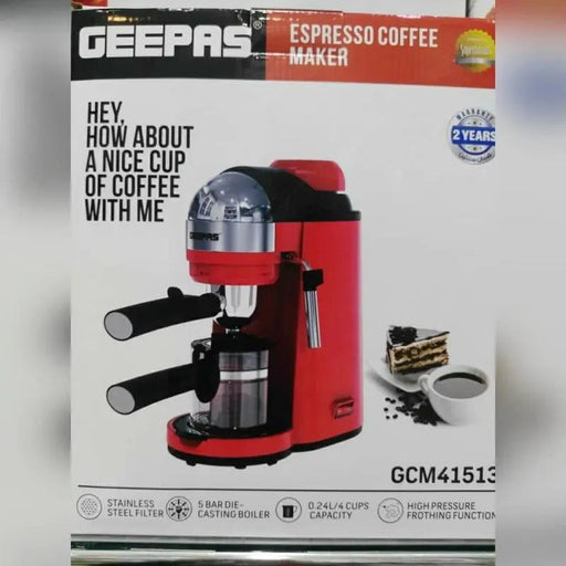 Geepas Espresso Coffee Maker Model GCM41513 Murukali.com