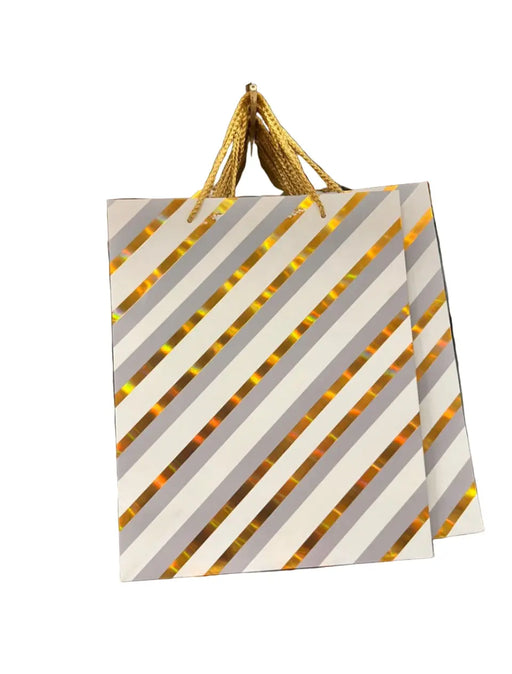 Gift Bags Card with Blue Balloons  Diagonal Stripes Murukali.com