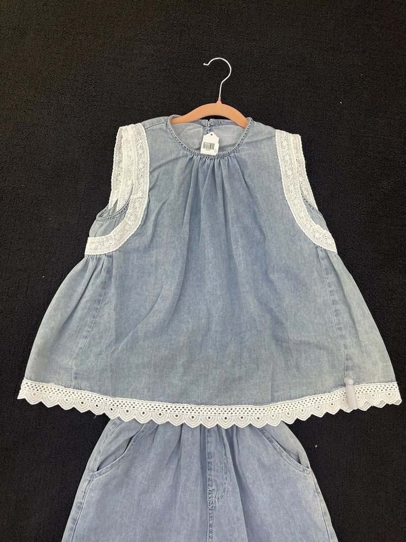 Girls Summer Vest Clothes Set 8&10years IBABI STORE/Kigali Height