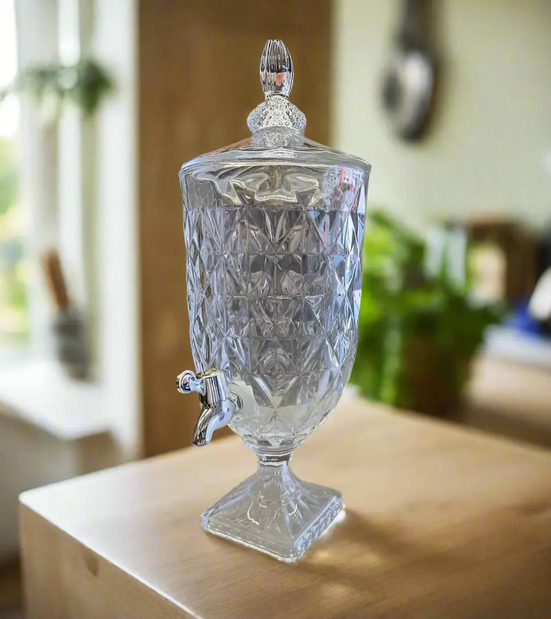 Glass Beverage Dispenser Suqueira de Vidro 3 Litros Murukali.com