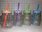 Glass Jar with Straw murukali.com