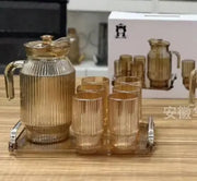 Glass Pitcher Set of 6pcs Glasses and Jug Murukali.com