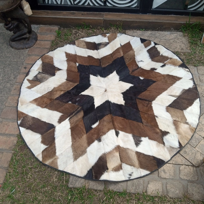 Goat Skin Leather Carpet murukali.com