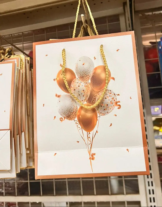 Gold Balloon Celebration Small Gift Bag Murukali.com