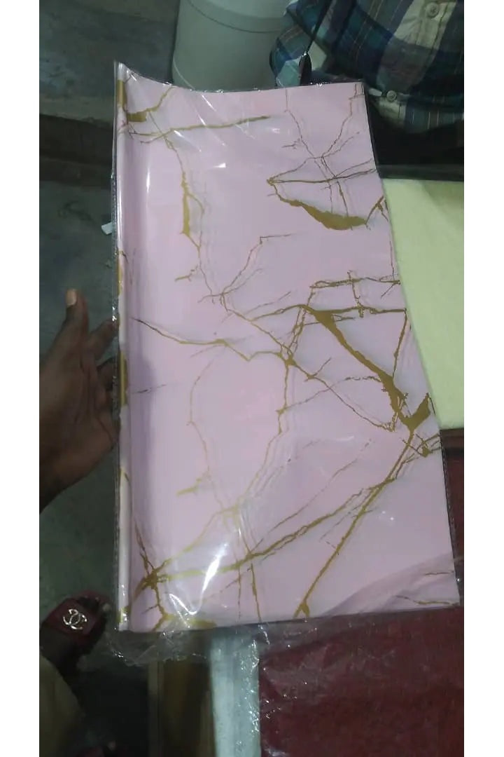 Gold Marble Waterproof Flower Wrapping Paper Murukali.com