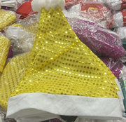 Gold Sequin Santa Christmas Hat Murukali.com