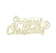 Gold “Merry Christmas” Sign Decoration Murukali.com