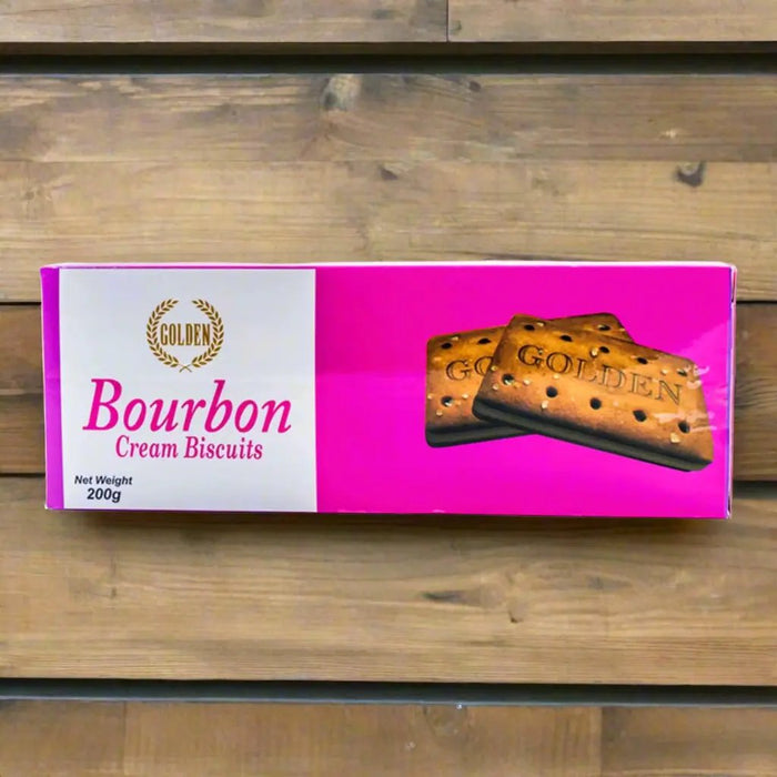 Golden Bourbon Cream Biscuits 200g Murukali.com