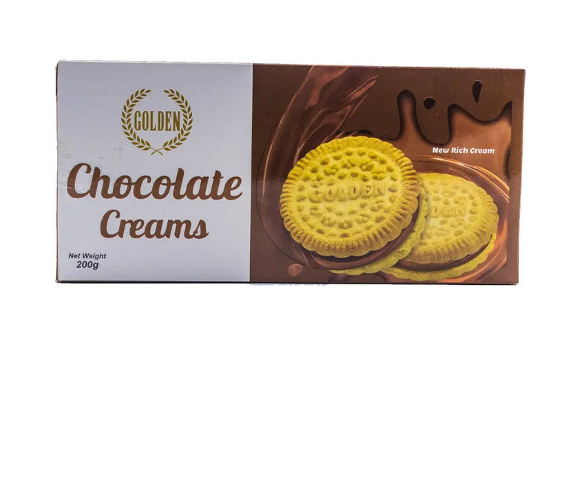 Golden Chocolate Cream Biscuits 200g murukali.com