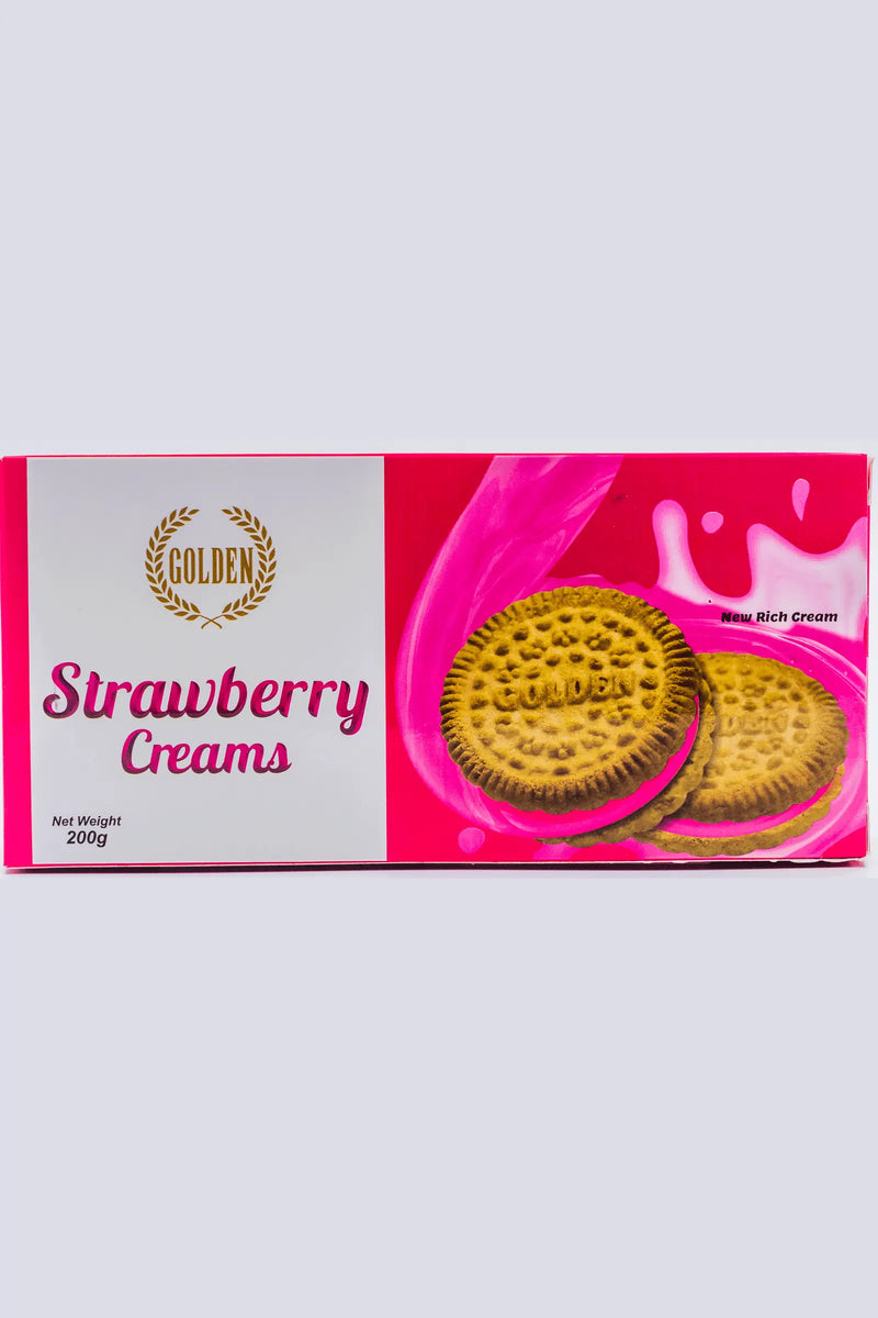Golden Cream Biscuits Strawberry 200g VECTA GLOBAL DISTRIBUTORS LTD