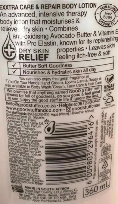 Good Stuff Exxtra Care & Repair Rich Replenishing Body Lotion with Avocado 360ml Murukali.com