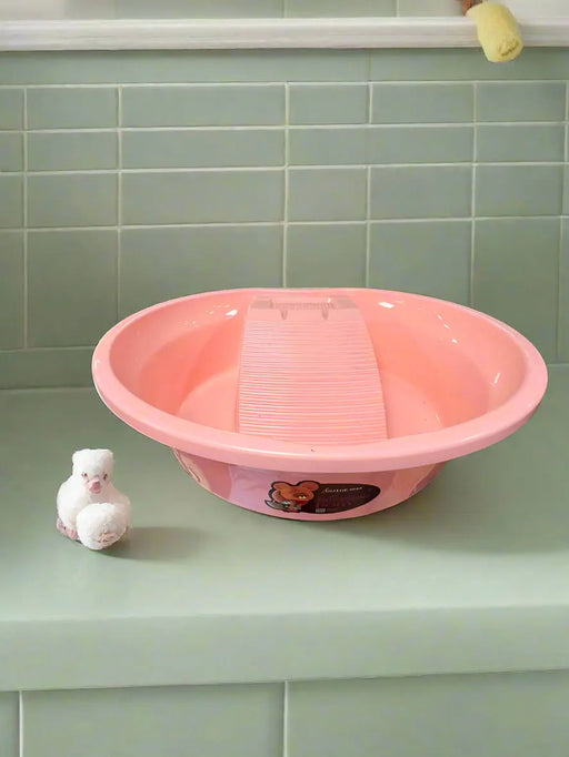 Guige Raccoon Baby Wash Basin - Pink, Durable & Spacious Murukali.com